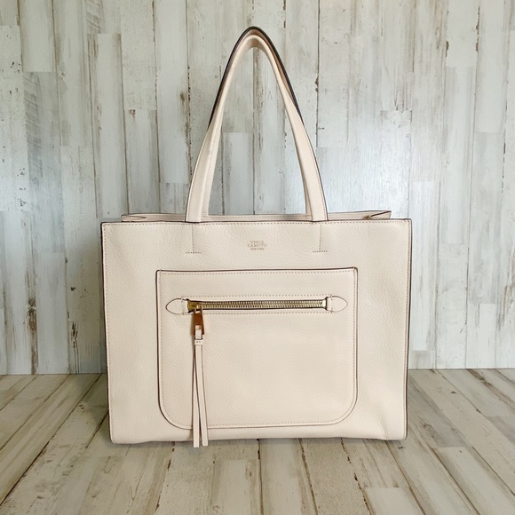 ❌SOLD❌ Vince Camuto | Womens Pale Peach Leather Elvan Tote Bag - Picture 2 of 7